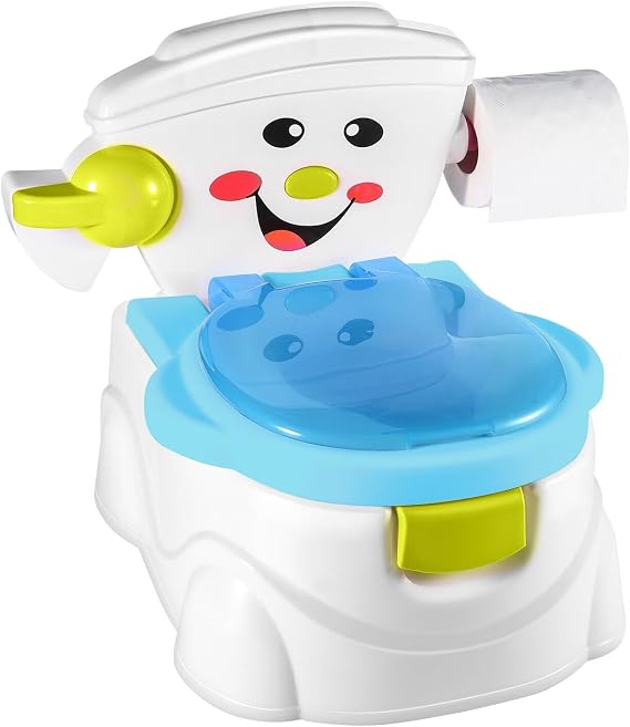 Queiting 2 in 1 Kids Potty Baby Training Toilet Seat with Splash Guard Blue