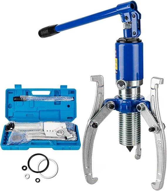 5 Ton Hydraulic Gear Puller Set with 2 or 3 Adjustable Jaws, Wheel Bearing Puller Kit for Hubs, Gears, Bearings