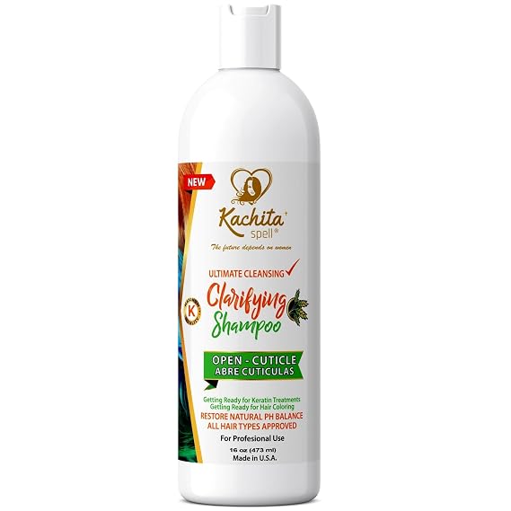 Kachita Spell Clarifying Shampoo Deep Cleansing Detox Shampoo, Removes Buildup, Sulfate Free