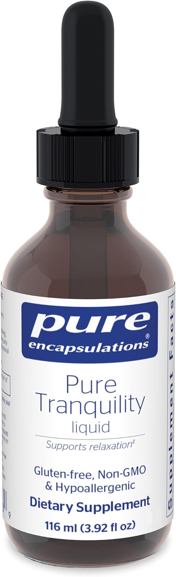 Pure Encapsulations Pure Tranquility Liquid | Hypoallergenic Supplement to Support Relaxation and Moderate Occasional Stress* | 3.92 fl. oz.