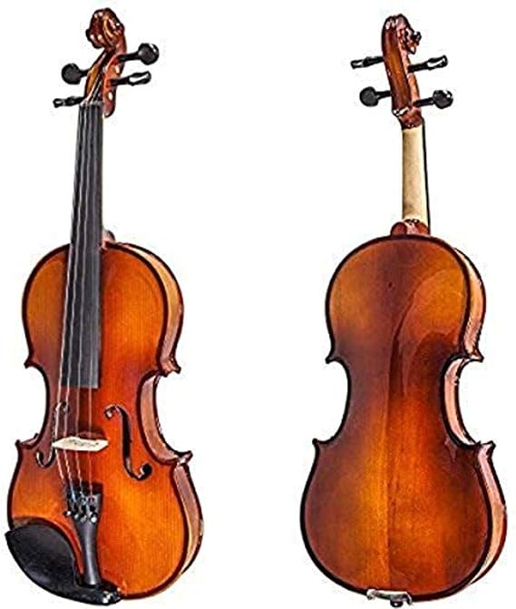 Paititi 4/4 Full Size Artist-200 Serie Solid Wood Ebony Fitted Violin with Bow Lightweight Case, Shoulder Rest, Extra Strings and Rosin