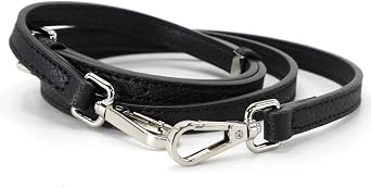 Women Bag Straps Leather Strap Adjustable Black Silver Button Shoulder Strap Replacement 94-112cm