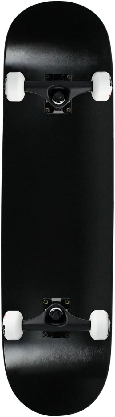 Moose Complete Skateboard Dipped Black 8.25" Black/White Assembled