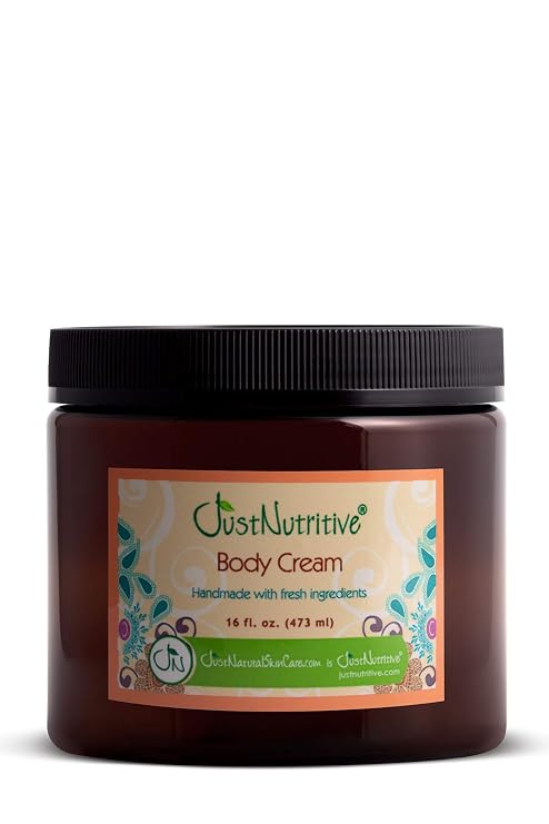 Just Nutritive Body Cream | Best Moisturizer for Your Skin | Long Lasting With Skin Loving Ingredients | Hydrating Body Cream 16 fl oz