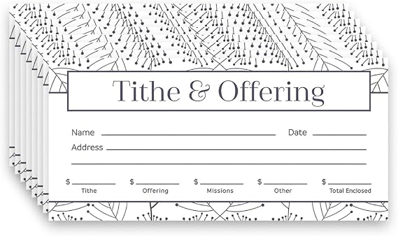 Offering Envelopes for Church by Swanson Christian Products Offering Envelope Tithe & Offering Purple/White 100Ct