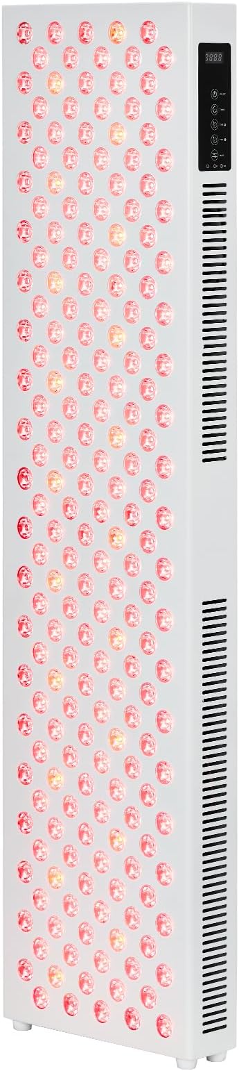 Red Light Therapy for Face and Body, Red Near Infrared Light with Timer and Stand, 200 Dual Chip LEDs, High Power Output Red Light Panel for Skin, Pain, Energy, Recovery, Performance, RT1000(NO Base)