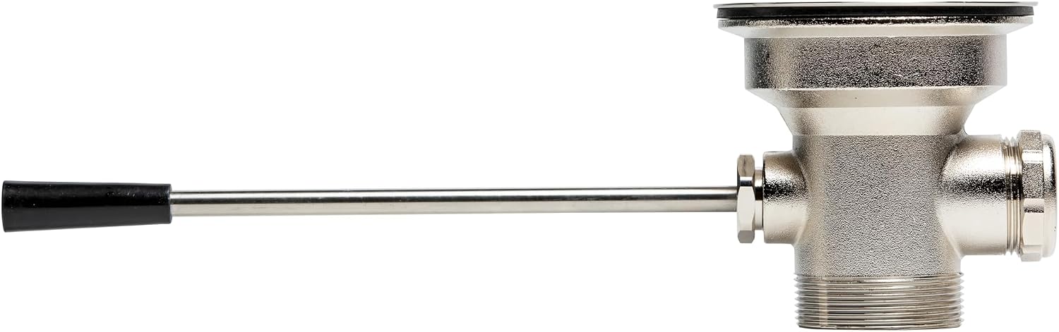 3.5-inch Sink Drain Waste Drain Valve with Lever Handle, Fits Commercial Sink Style Drains, Controls Sink Drain Stopper, Must-Have Sink Repair Kit - Reducer not Included
