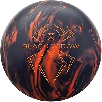 Hammer PRE-DRILLED Black Widow 3.0 Bowling Ball - Black/Orange 12lbs