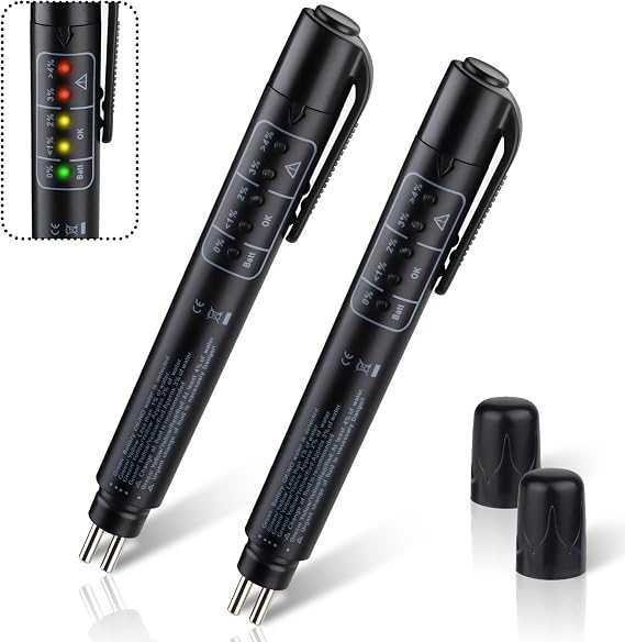 ecocstm 2 PCS Brake Fluid Tester, Brake Fluid Moisture Tester, Brake Tester
