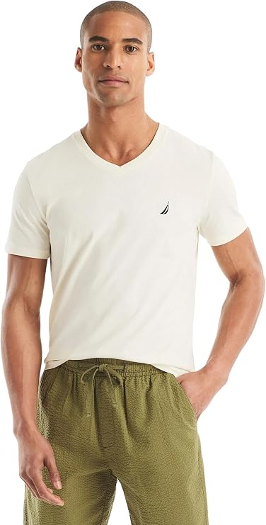 Nautica Mens Nautica Men's J-Class Logo V-Neck T-shirtT-Shirt