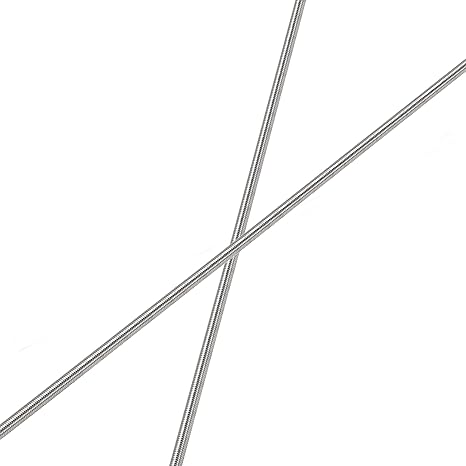 M4 x 250mm Fully Threaded Rod & Studs, 304 Stainless Steel Right Hand Threads Rods, M4-0.7 Thread Pitch for Anchor Bolts, Clamps, Hangers and U-Bolts 2 Pack