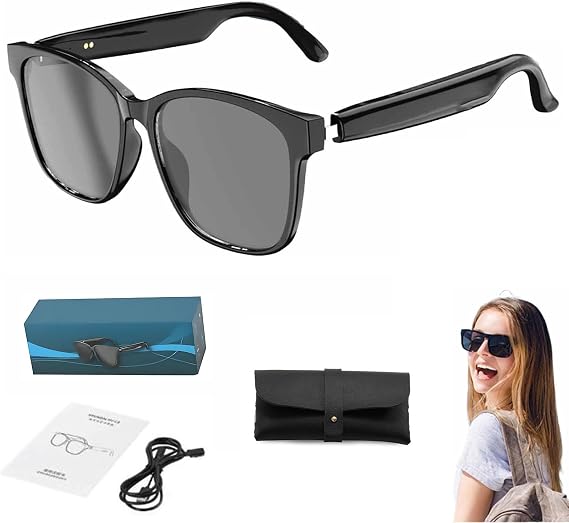 Ai Wireless Bluetooth Translation Glasses, Multifunctional Ai Bluetooth Smart Glasses