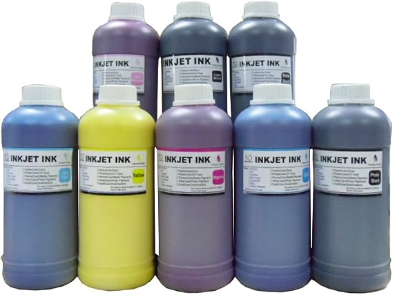 ND R@ 8 Pint Pigment Refill Ink kit (PK/C/M/Y/LC/LM/LK/LLK) for Epson Stylus Pro 3880 4880 7880 9880 7890 9890 11880 3800 4800 7800 9800. T6021 - T6029. T6031 - T6039. T611... The Item Logo!