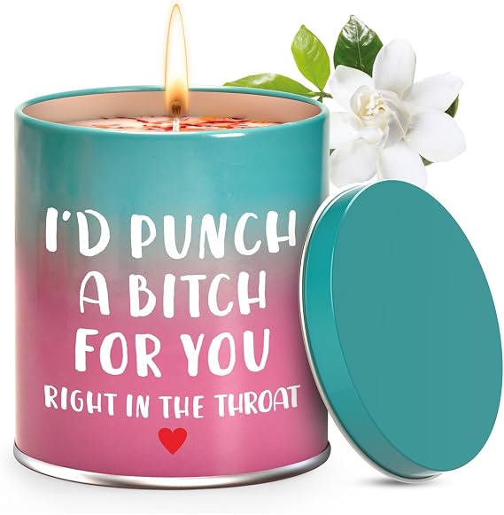 Christmas Birthday Sister Gifts for Women Her Funny Scented Candle