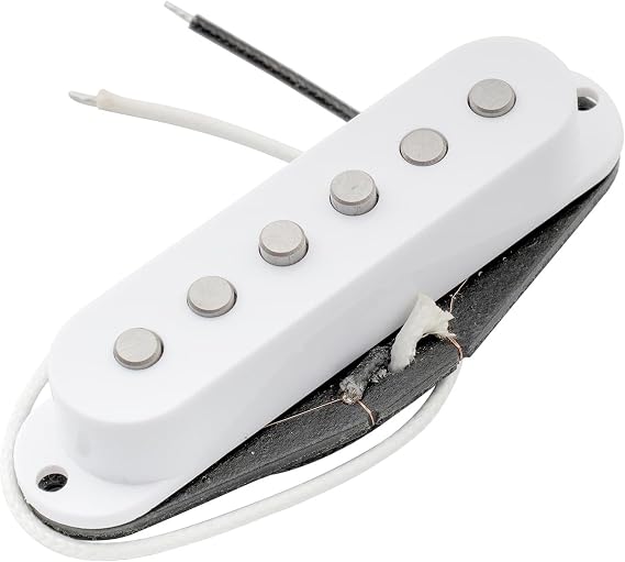 Artec SSA-12 Staggered Alnico 5 Single Coil Neck pickup 6.3K White
