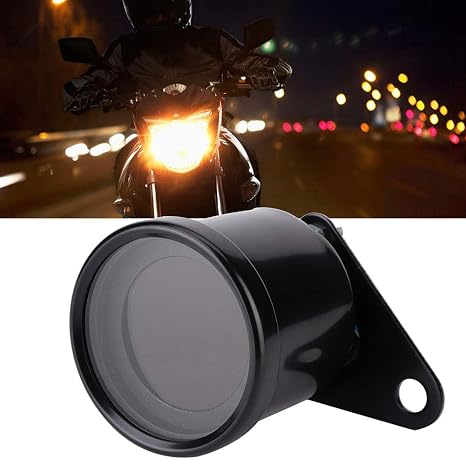 Motorcycle Speed Gauge, 12V DC Universal Motorcycle LED Backlight Digital Speedometer Tachometer Speed Gauge Oil Level Meter Voltmeter 0-160km/h Measurement