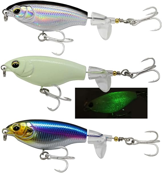 Topwater 90 Top Water Bass Plopper Fishing Lures Bass Freshwater Saltwater