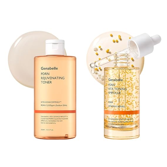 PDRN Rejuvenating Toner 300ml & PDRN Vitamin Toning Ampoule 70ml