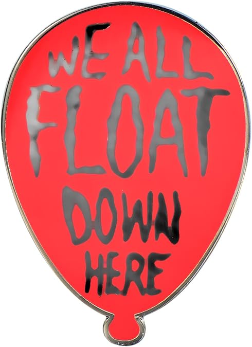 GuDeKe We All Float Down Here Hard Enamel Lapel Pins Badge Horror Movie Pin