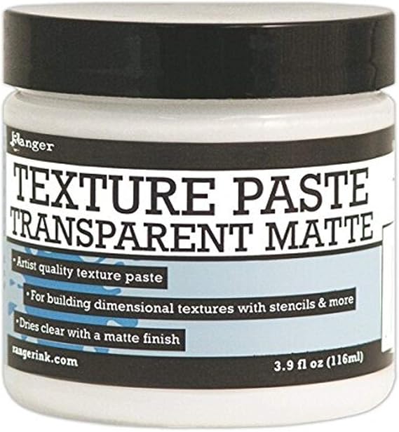 Ranger 320617 Texture Paste 4oz, Transparent Matte