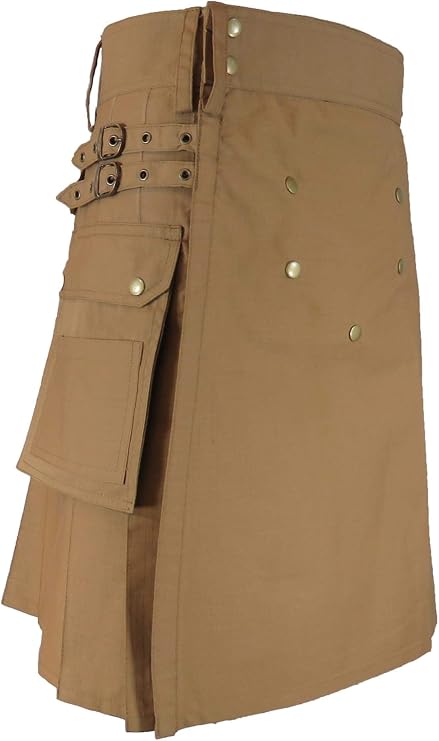 Mens Snap-on Kilt, Lightweight Ripstop Utility Kilt