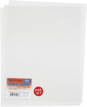 Jack Richeson 689007 Carve 3 Pack Etching Plate 8" x, 8" x 10", Clear