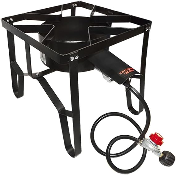 Portable Camping Single High Pressure Propane BBQ Gas Stove Burner Cook Cooking
