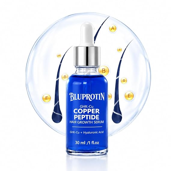 5% GHK-Cu Copper Peptide Hair Serum- 1 Fl Oz