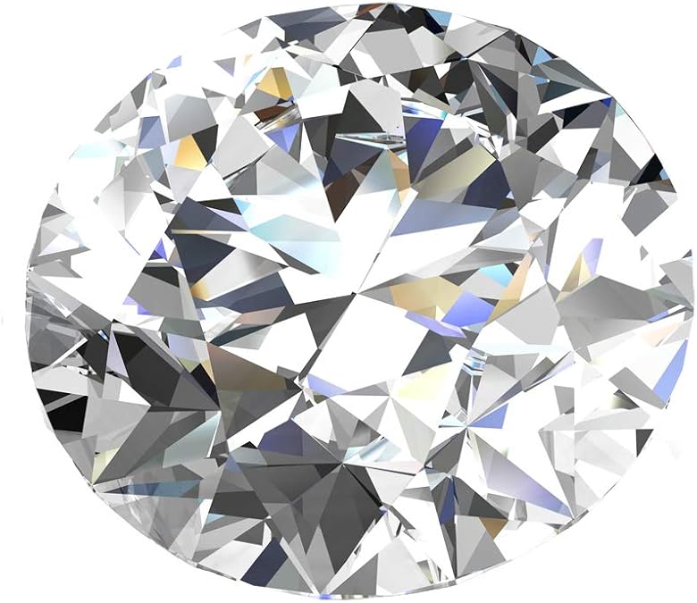 TOPGRILLZ Moissanite Loose Gemstones for Jewelry Making D Colorless Brilliant Round Cut VVS1 Moissanite Diamond for Ring Earrings Chain Necklace,0.1CT-4 CT Certificate of Authenticity