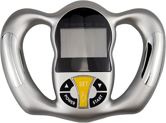 Flylin Digital Body Fat Analyzer, Electronic BMI Handheld Body Fat Monitor