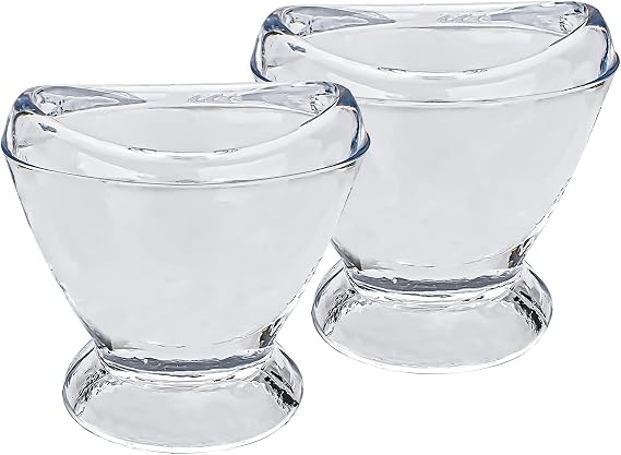 2 Pcs Glass Eye Wash Cup Clear Eye Flush Cup Portable Eye Washing Kit for Eye Rinse