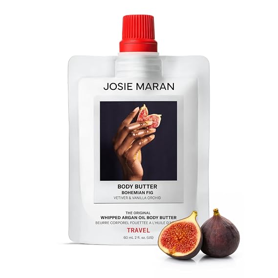 Josie Maran Bohemian Fig Whipped Argan Oil Body Butter, Travel, 2 fl oz