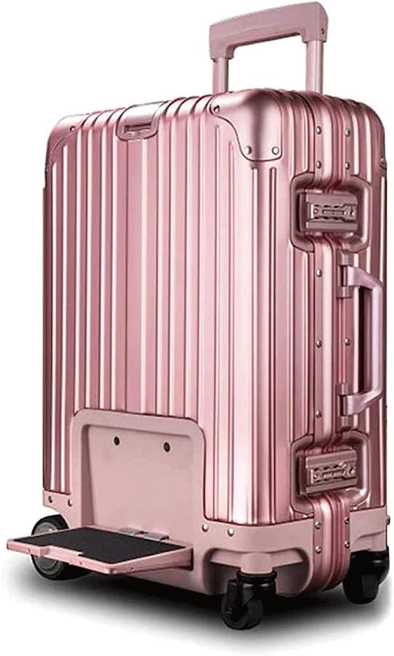 EYPKPL Portable Suitcase Smart Remote Control Suitcases Carry On Luggage 20 Inch Suitcase Usb Rechargeable Riding Suitcases With Wheels Smooth to use