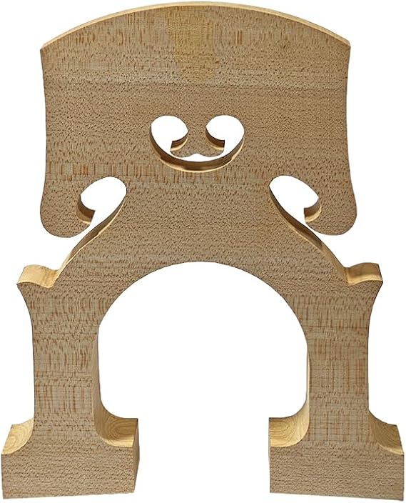 3/4 Size Upright Bass Bridge - Tall Maple Bridge, Durable Double Bass Accessory for replacement