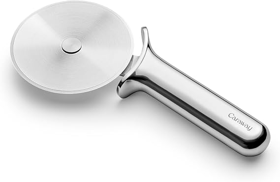 Caraway Pizza Cutter Wheel - Non Toxic Stainless Steel - Essential Kitchen Tool - Ergonomic Handle