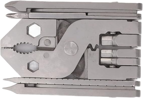 Compact Multitool Pliers, Cast Steel, Hex Wrench, Screwdrivers, 420 Steel, Portable Multi Tool, Heavy Duty, Built for Years