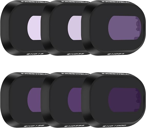 Freewell All Day 6Pack ND Filters Compatible with Mini 4 Pro | ND16, ND32, ND64, ND128, ND256, ND1000 Neutral Color Optics, GimbalSafe Technology