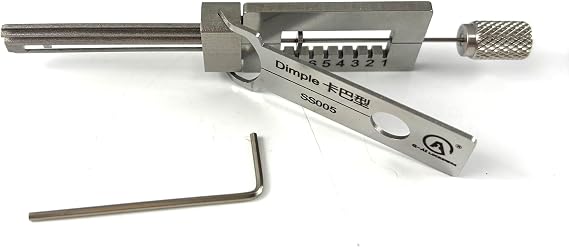 SS005 Dimple Lock Pick Tool Set, SS005 2 in 1 Professional Locksmith Tool for Kaba Cylinders