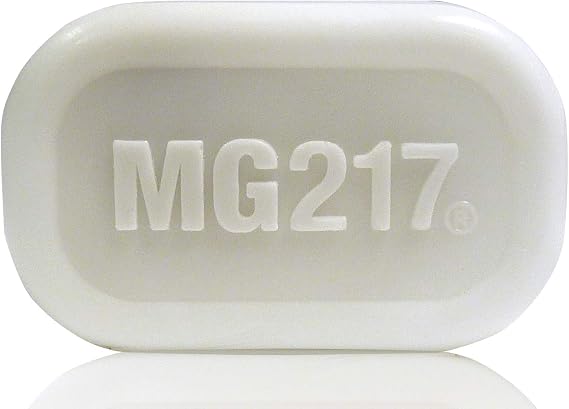 MG217 Psoriasis Dead Sea Exfoliating Bar Soap - Dead Sea Salt, Mud, Aloe Vera, Vitamin E & Rose Geranium Oil for Psoriasis Skincare, 3.2oz
