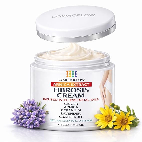 Bruizex Fibrosis Care Cream After Liposuction and BBL, 4 Oz | for Lymphatic Drainage Massage After 360 lipo, Brazilian Butt Lift, Tummy Tuck Works with MLD Massager Tools, Faja, lipofoam