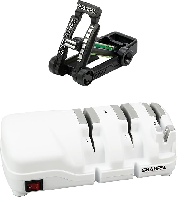 SHARPAL 194H Whetstone Angle Guide + SHARPAL 198H Electric Knife Sharpener