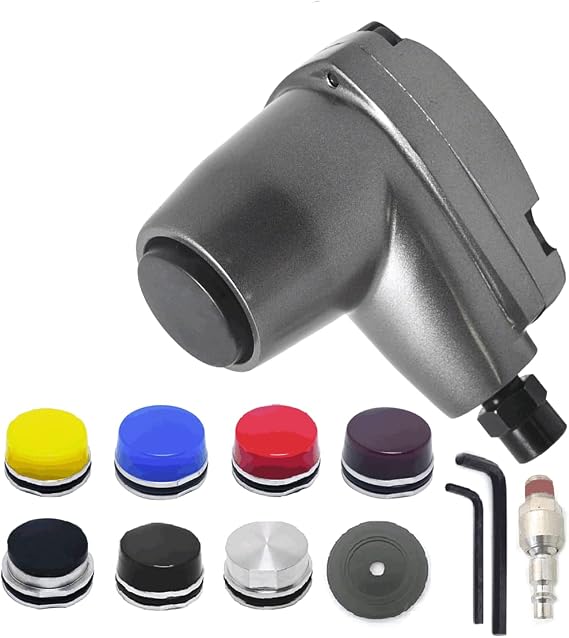 Air Palm Hammer For Remove Small Laser Cut Parts With 7 Tips Handheld Tool | Speed Hammer ,Pneumatic Scaler Hammer , Air Chipping , Tire Repair ,Car Sheet Metal Mending Fixing
