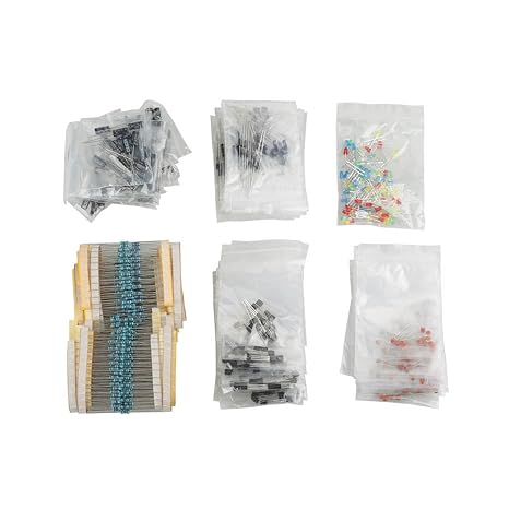 LED Diodes Transistor Electrolytic Capacitors Resistors Kit Electronic Components Assortment