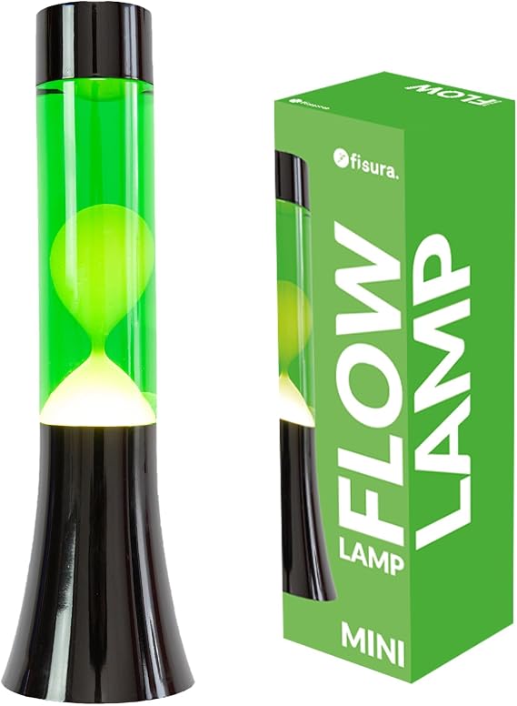 Fisura - 12" Retro Motion Lamp. Ambient Mood Light. Black & Green