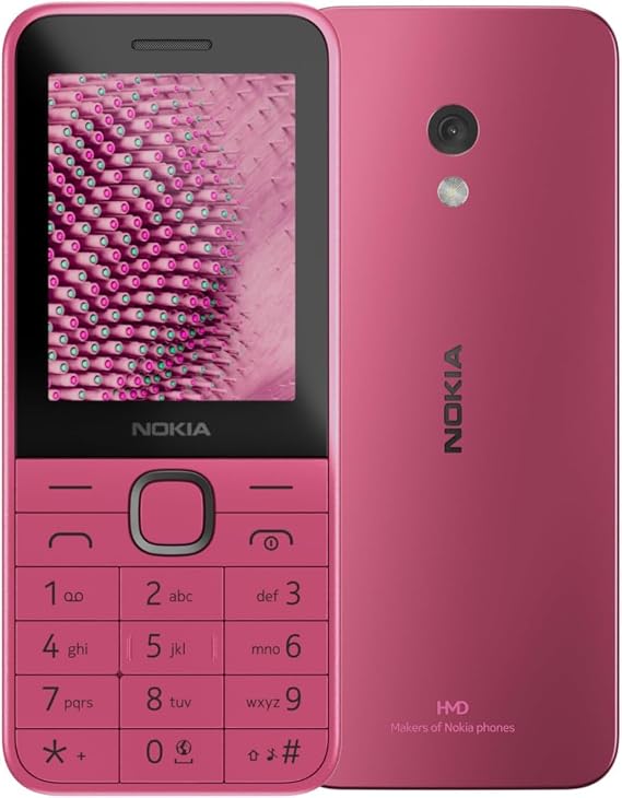 Nokia 225 Phone Pink Dual SIM 2.4 Inch