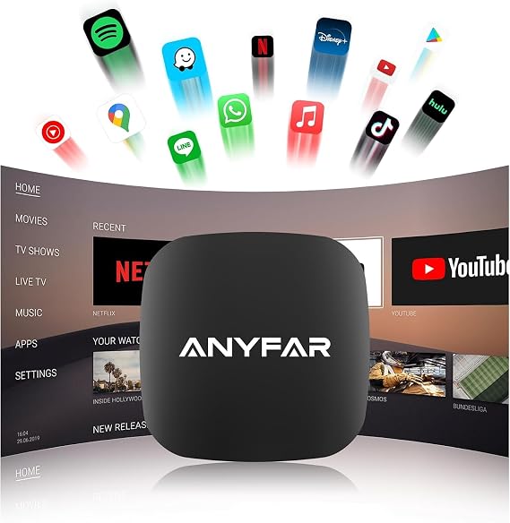 4-in-1 Wireless CarPlay Android Auto Adapter Car Video Magic AI Box