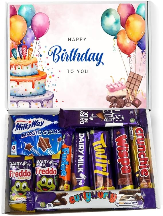 QLV Birthday Chocolate Gift Box for Men & Women, Letterbox Gift
