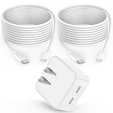 iPhone Charger Fast Charging,40W Dual USBC Wall Charger Apple MFi Certified