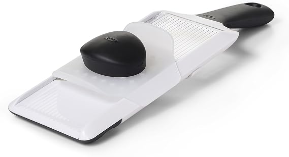 OXO - Good Grips Vegetable Slicer/Hand Slicer with Stainless Steel Blade, White