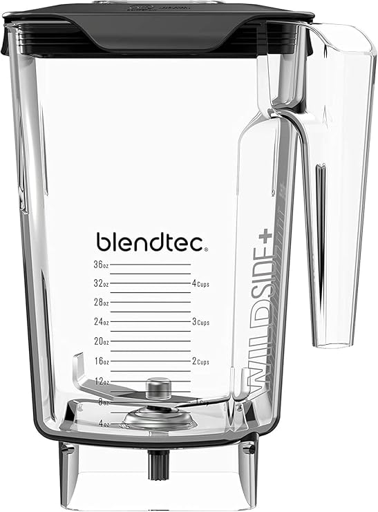 Blendtec 90 oz WildSide+ Jar - Replacement Kitchen Blender Jar - Compatible with All Blendtec Blenders - 36 oz Blending Capacity - Clear